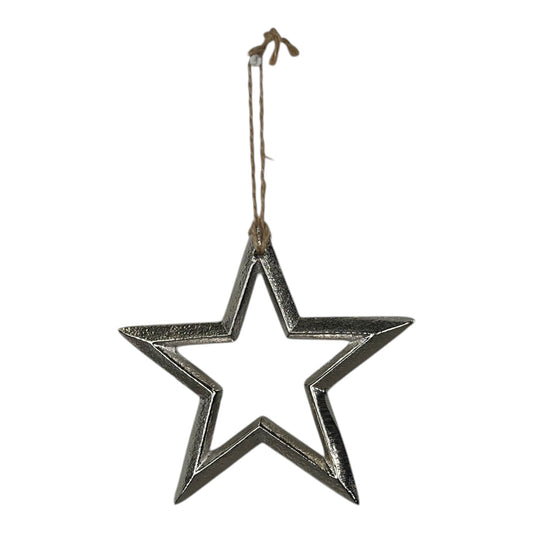 Metal Hanging Star 12cm