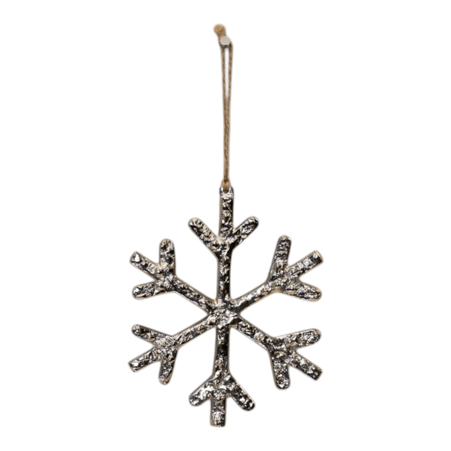 Metal Hanging Snowflake 12cm
