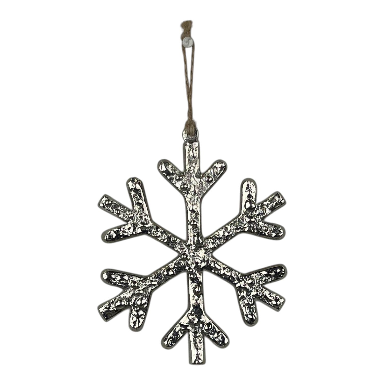 Metal Hanging Snowflake 10cm