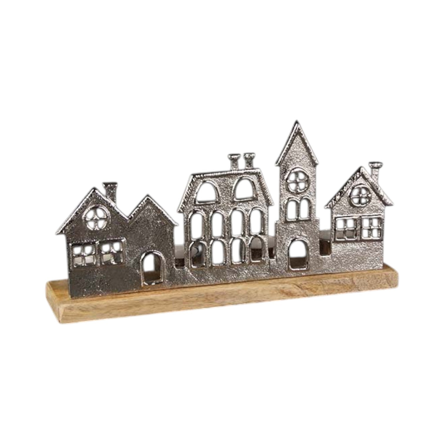 Metal Townscape Tealight Holder