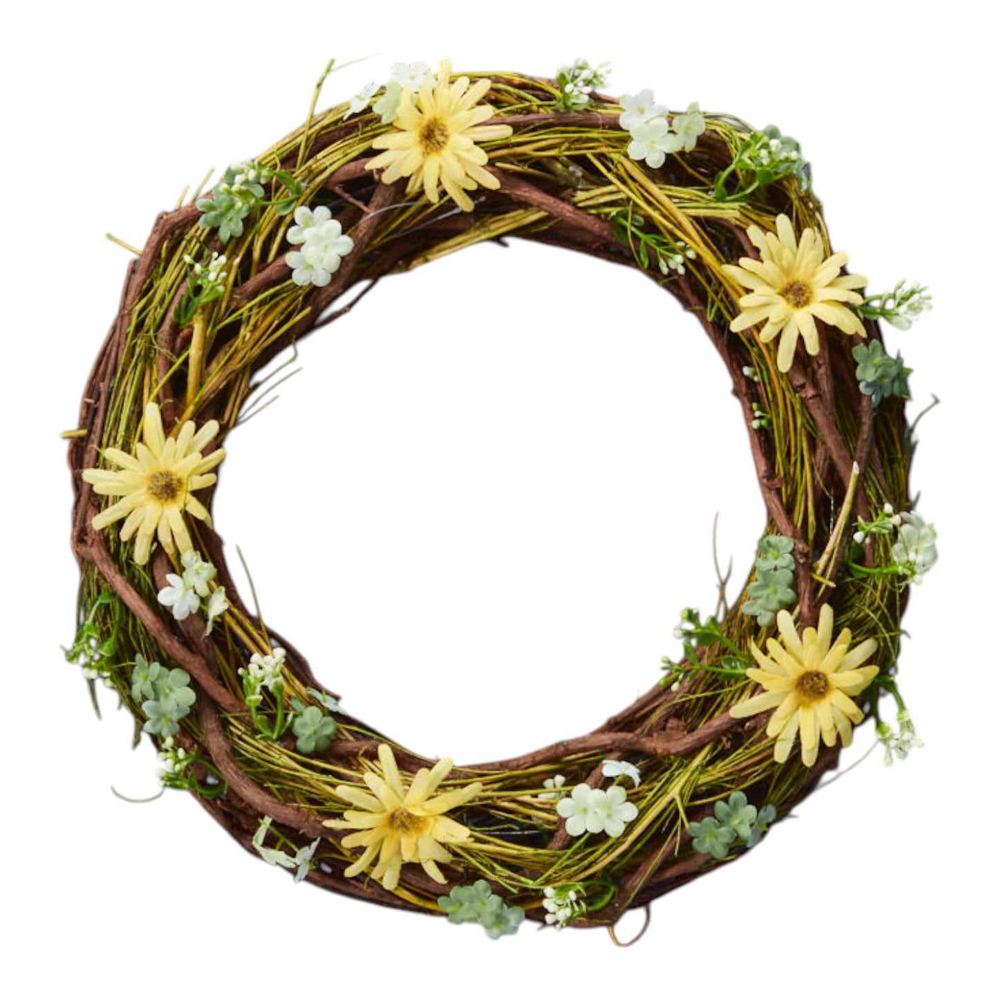 Spring Wreath With Daisies 34cm