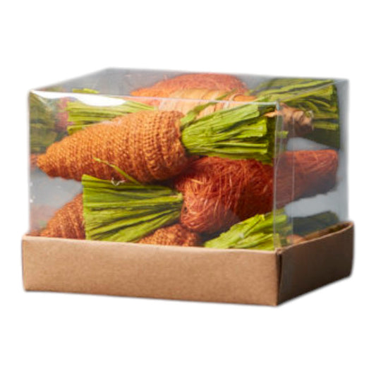 Nine Mixed Fabric Carrots in a Box