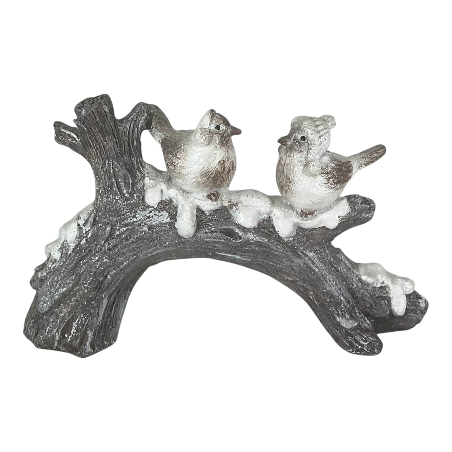 Large Polyresin Birds on Branch L25.5xH15.5xW7cm