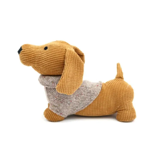 Yellow Dog with Jumper Doorstop