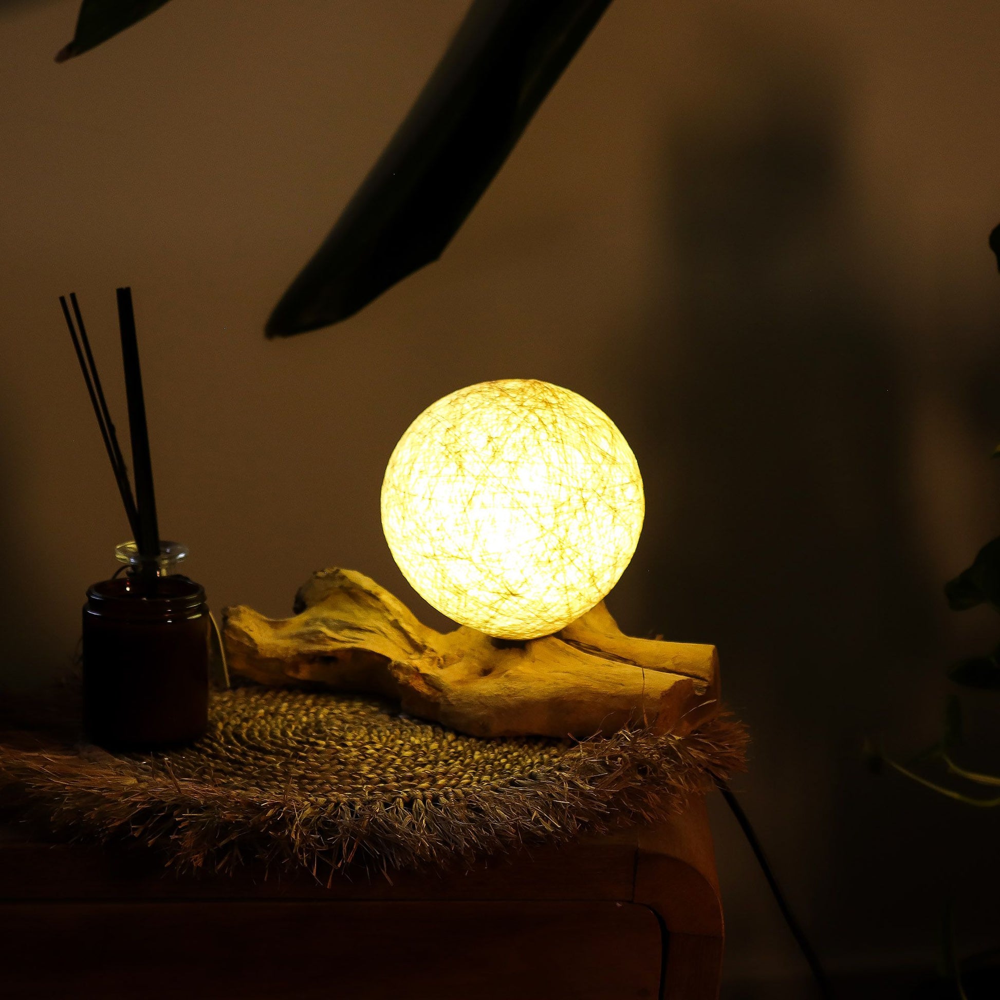 DriftGlow Lamp Cotton Wrap Cream Shade