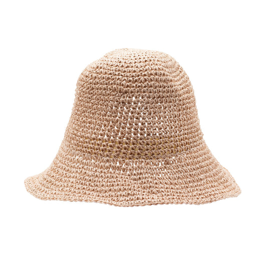 Nomad Sari Floppy Straw Sun Hat - Rose Blush