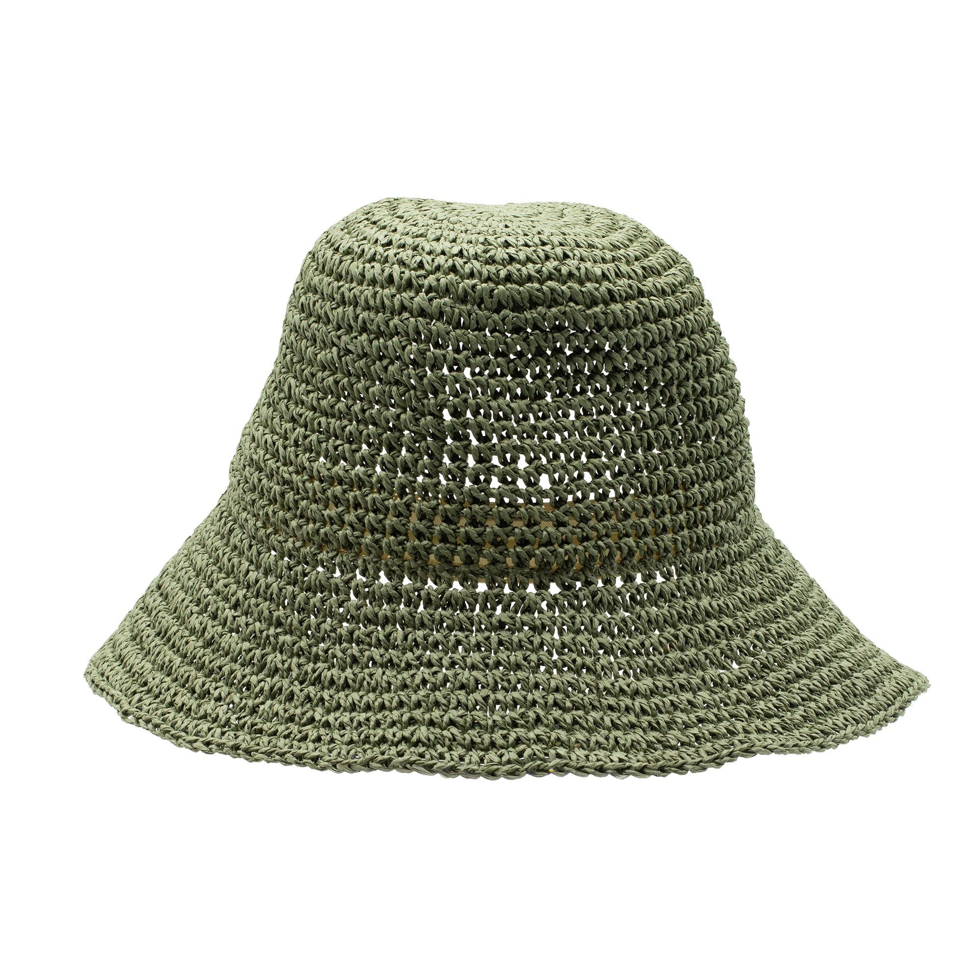 Nomad Sari Floppy Straw Sun Hat - Moss Green