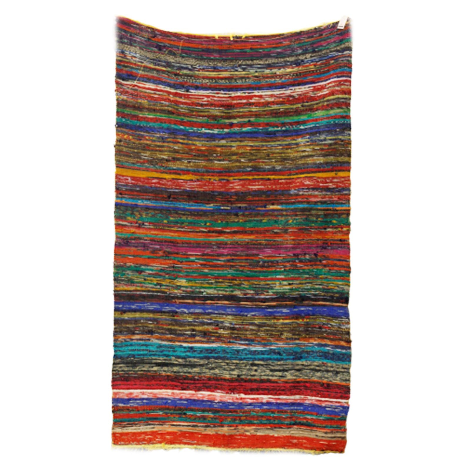 159 x 90cm Luxury Rag Rug - Yellow