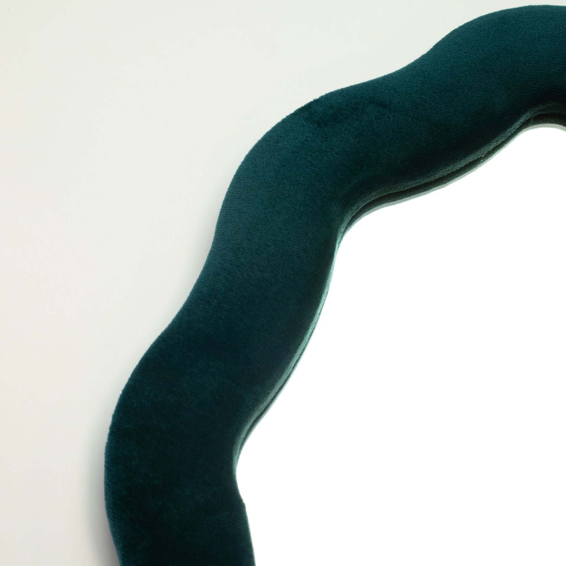 Soft Squiggly Mirror  Oval Pebble  Royal Teal (20.5x32.5x2.3cm)