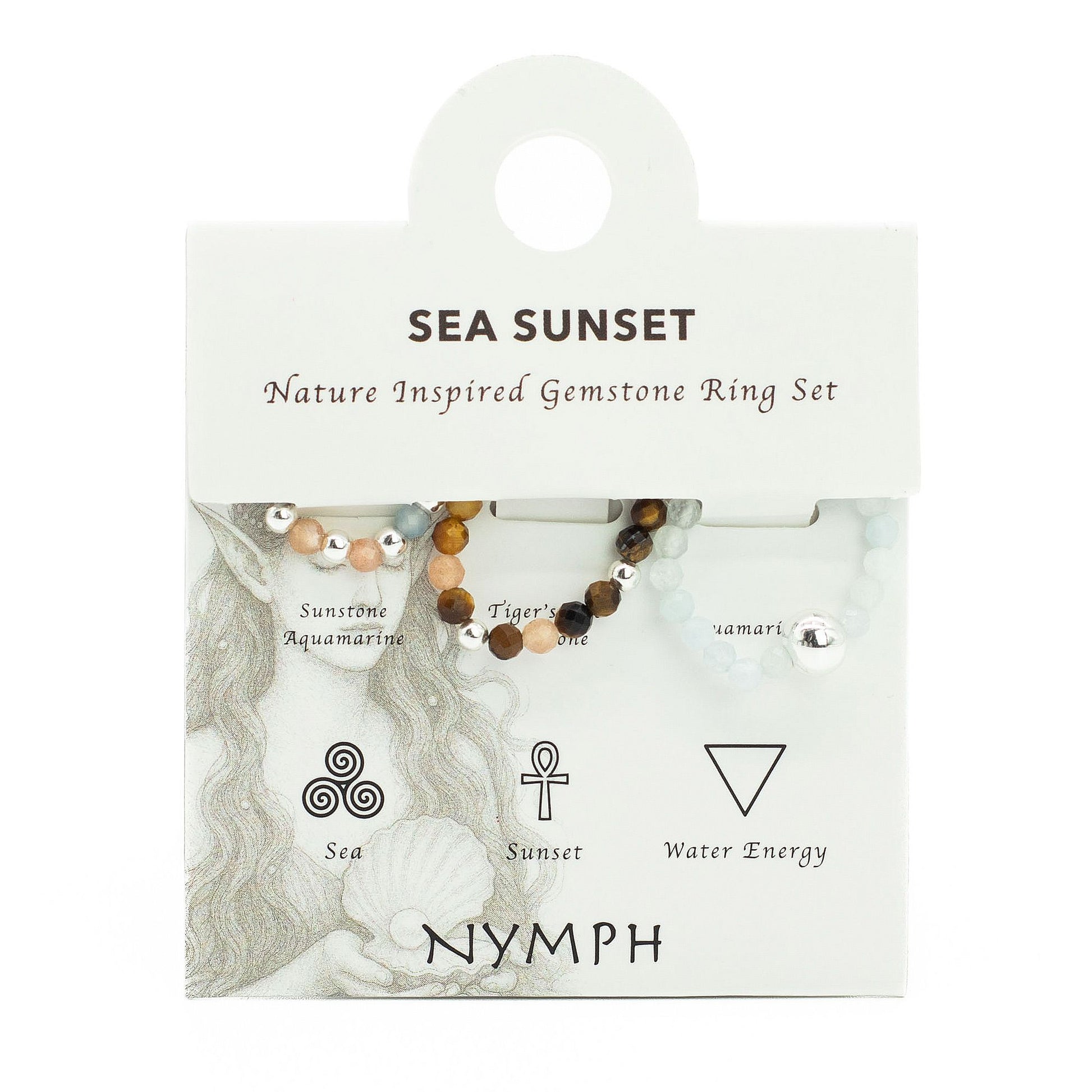 Gemstone Ring Set - Sea Sunset