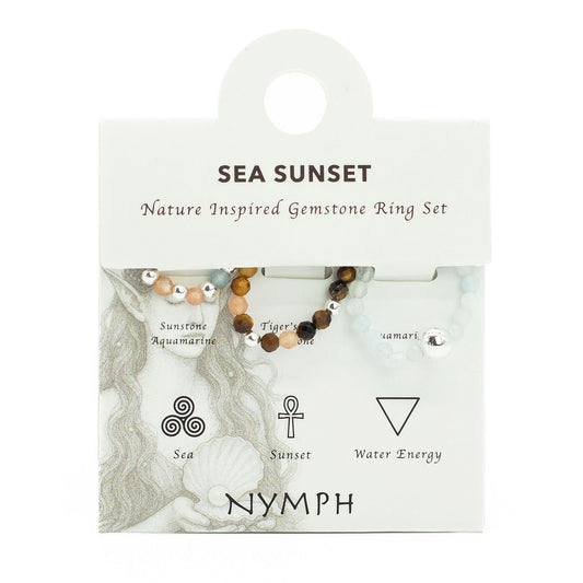 Gemstone Ring Set - Sea Sunset