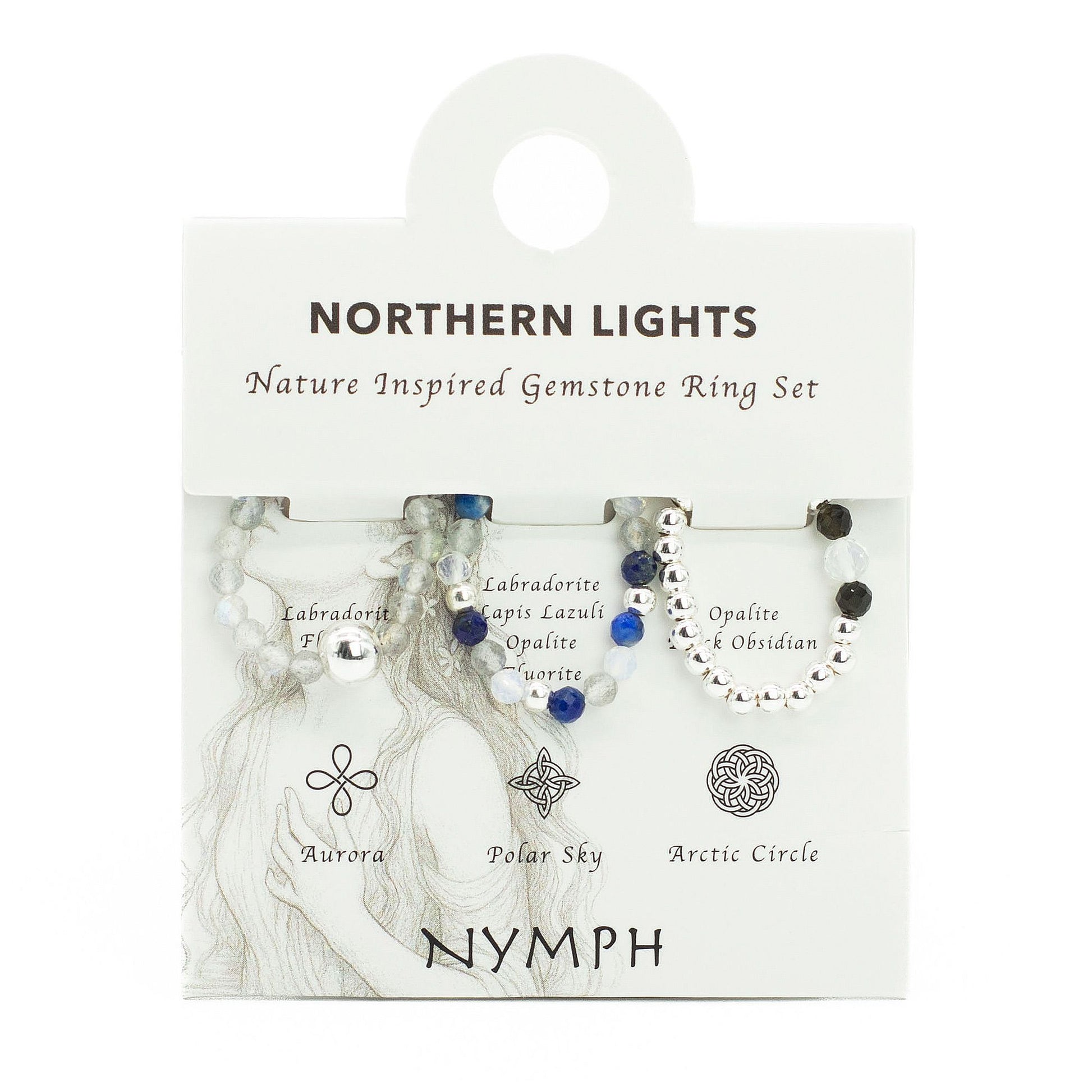 Gemstone Ring Set - Northern Lights