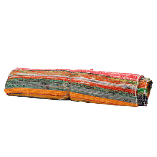 157 x 90cm Luxury Rag Rug - Natural