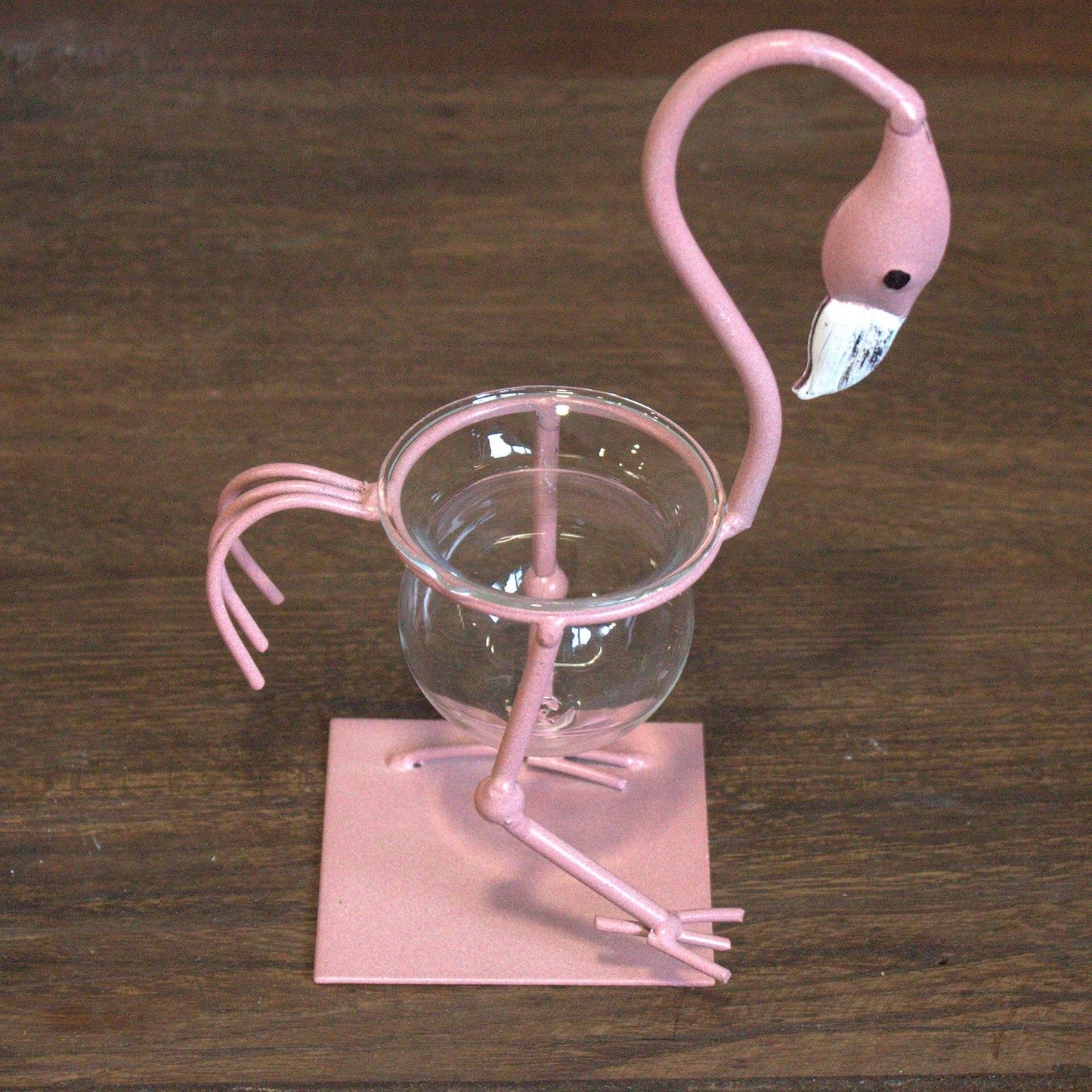 Pink Metal Flamingo 2