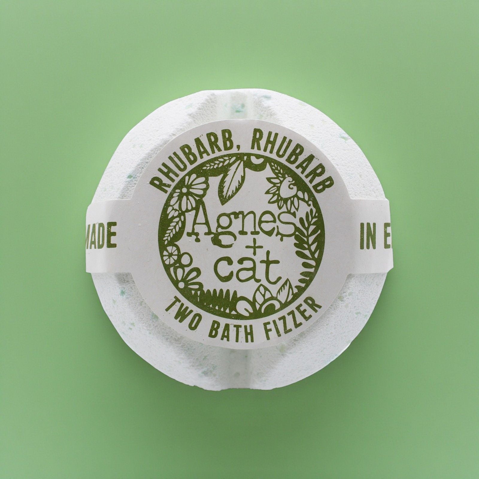 Agnes + Cat Bath Fizzer - Rhubarb Rhubarb