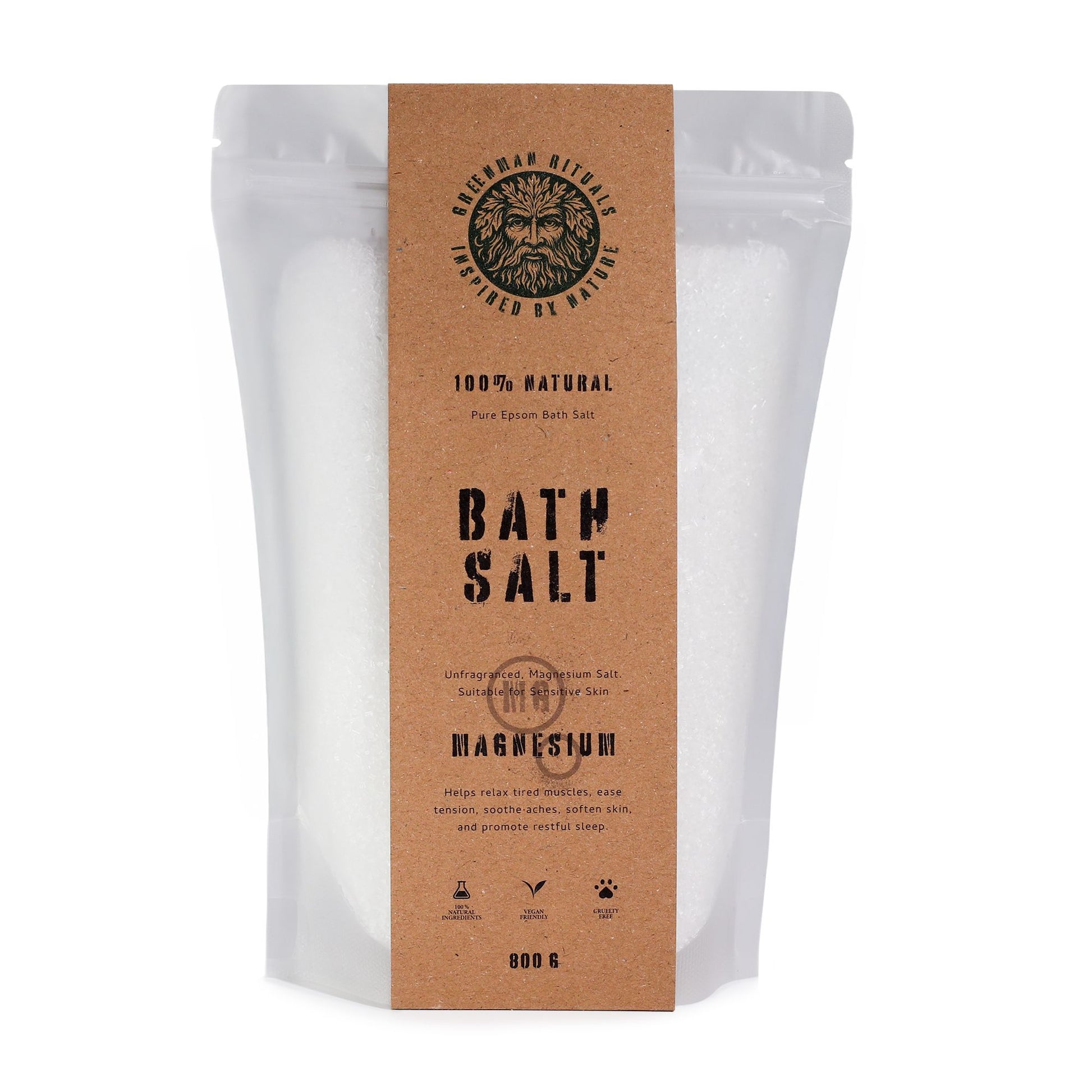 Greenman Rituals Magnesium Epsom Bath Salt Pure Formula