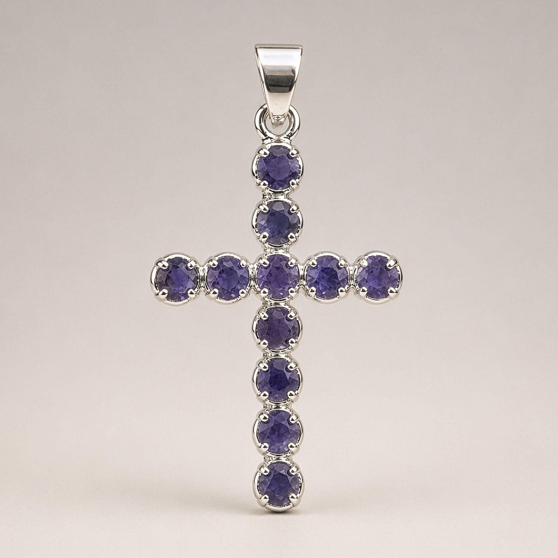 Silver Plated (45cm Chain)- Ionite Crucifix