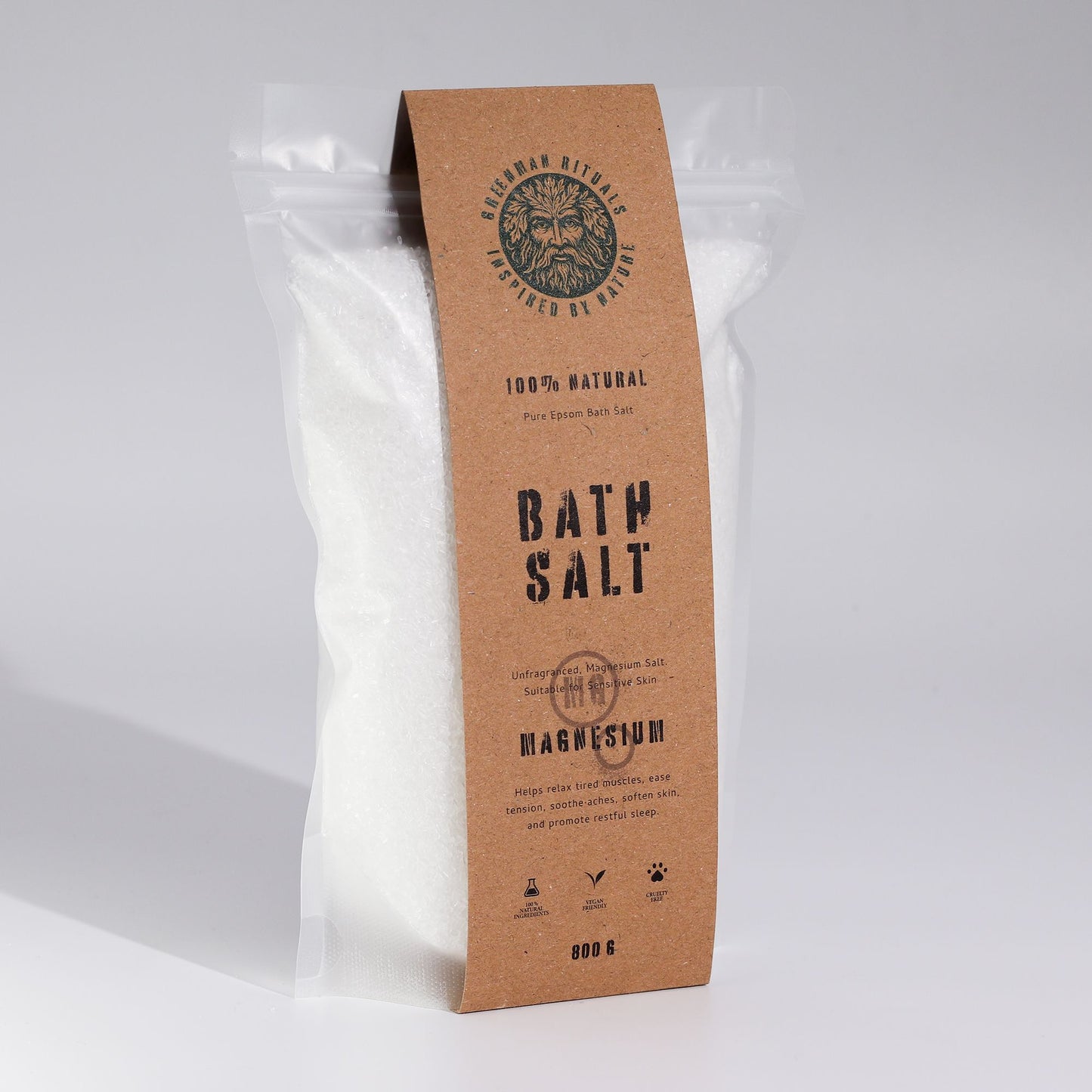 Greenman Rituals Magnesium Epsom Bath Salt Pure Formula