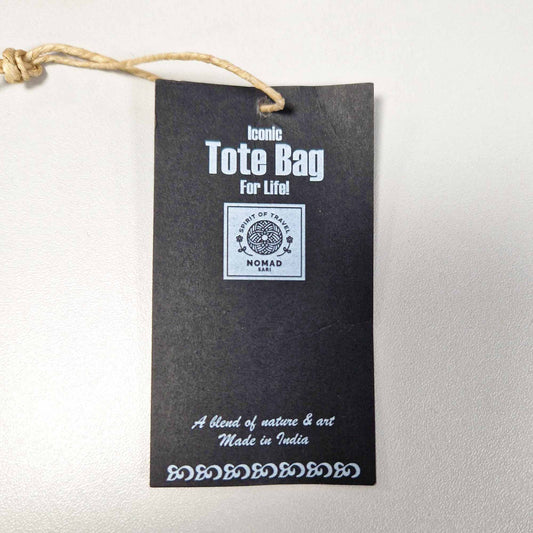 Iconic Basic Tote Bag - Joie de Vivre - Natural 4oz