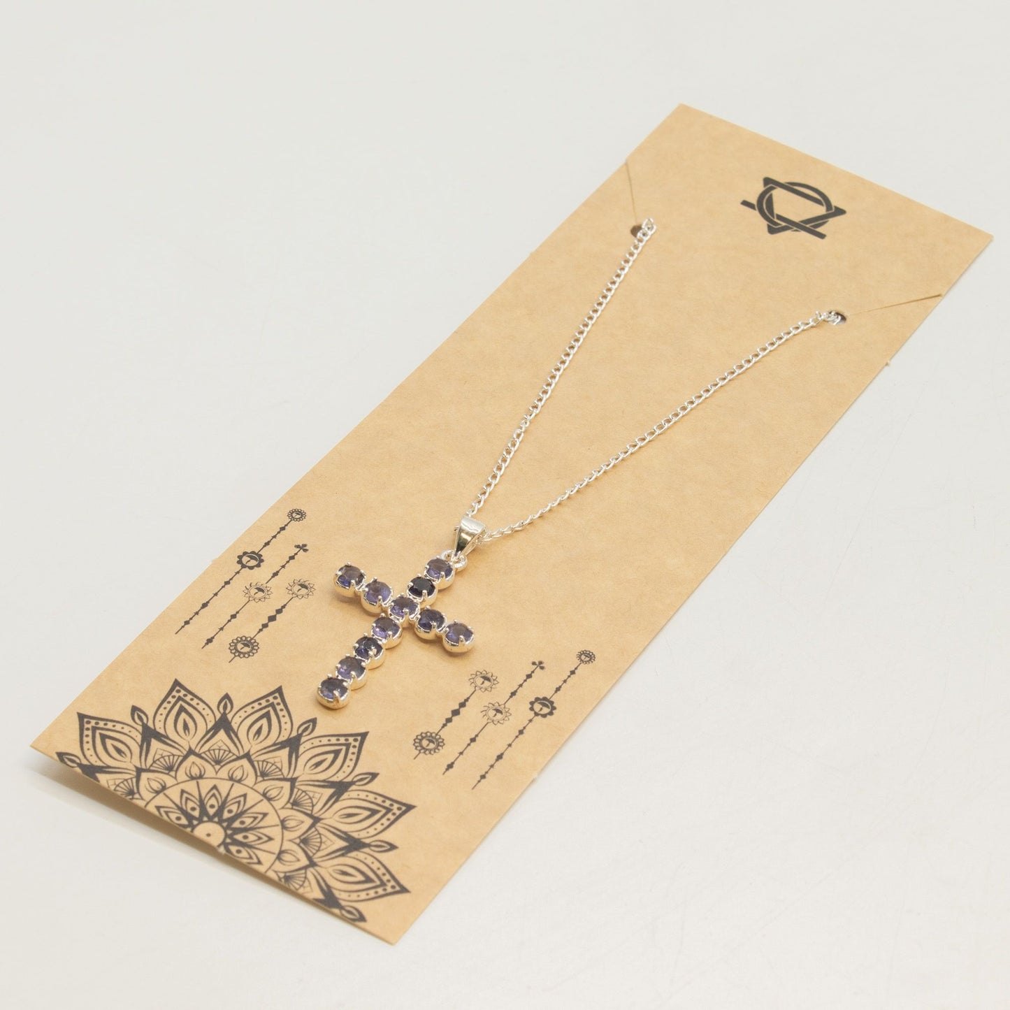 Silver Plated (45cm Chain)- Ionite Crucifix