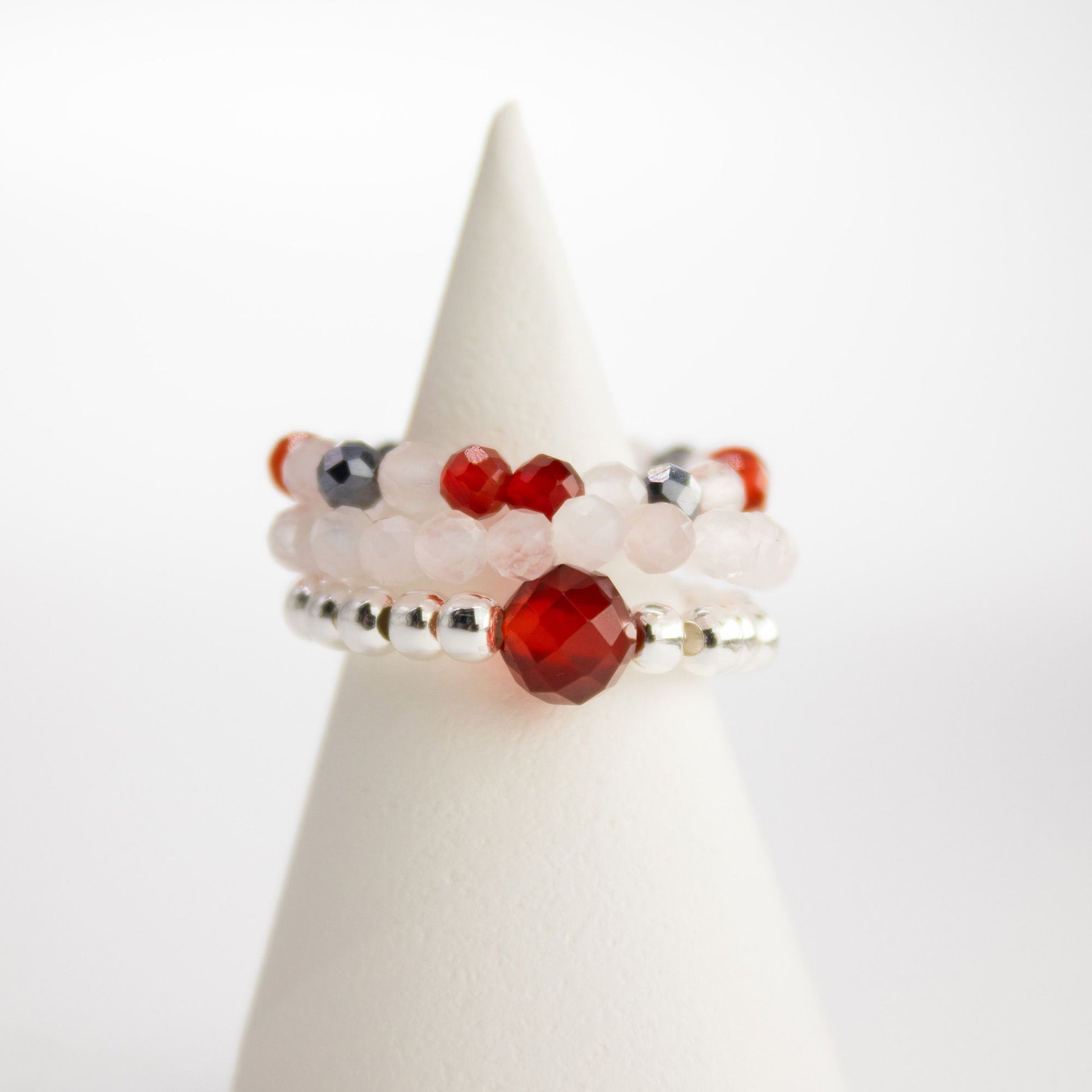 Gemstone Ring Set - Love & Flame