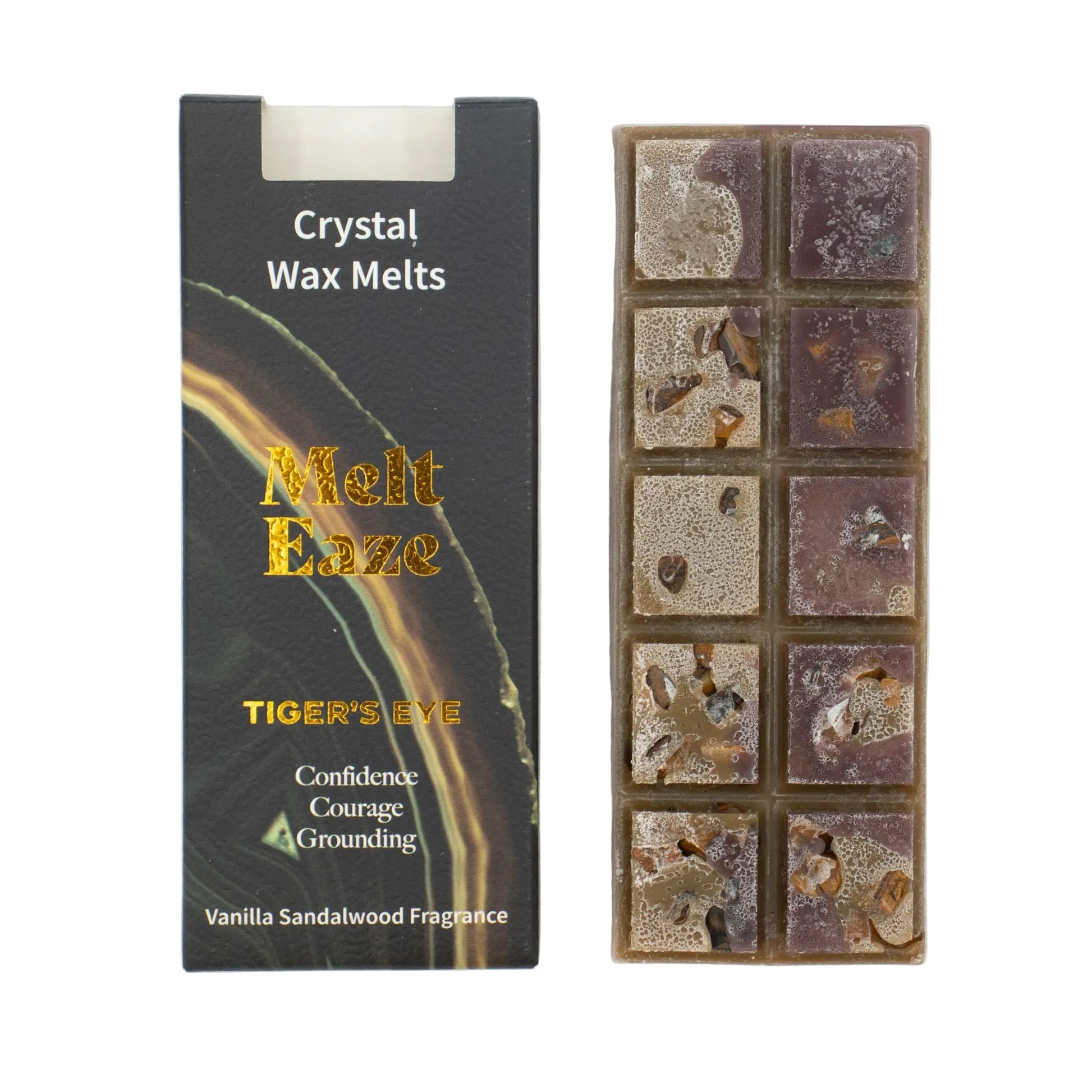 MeltEaze Wax Melts 50g - Tigereye Strength - Vanilla Sandalwood