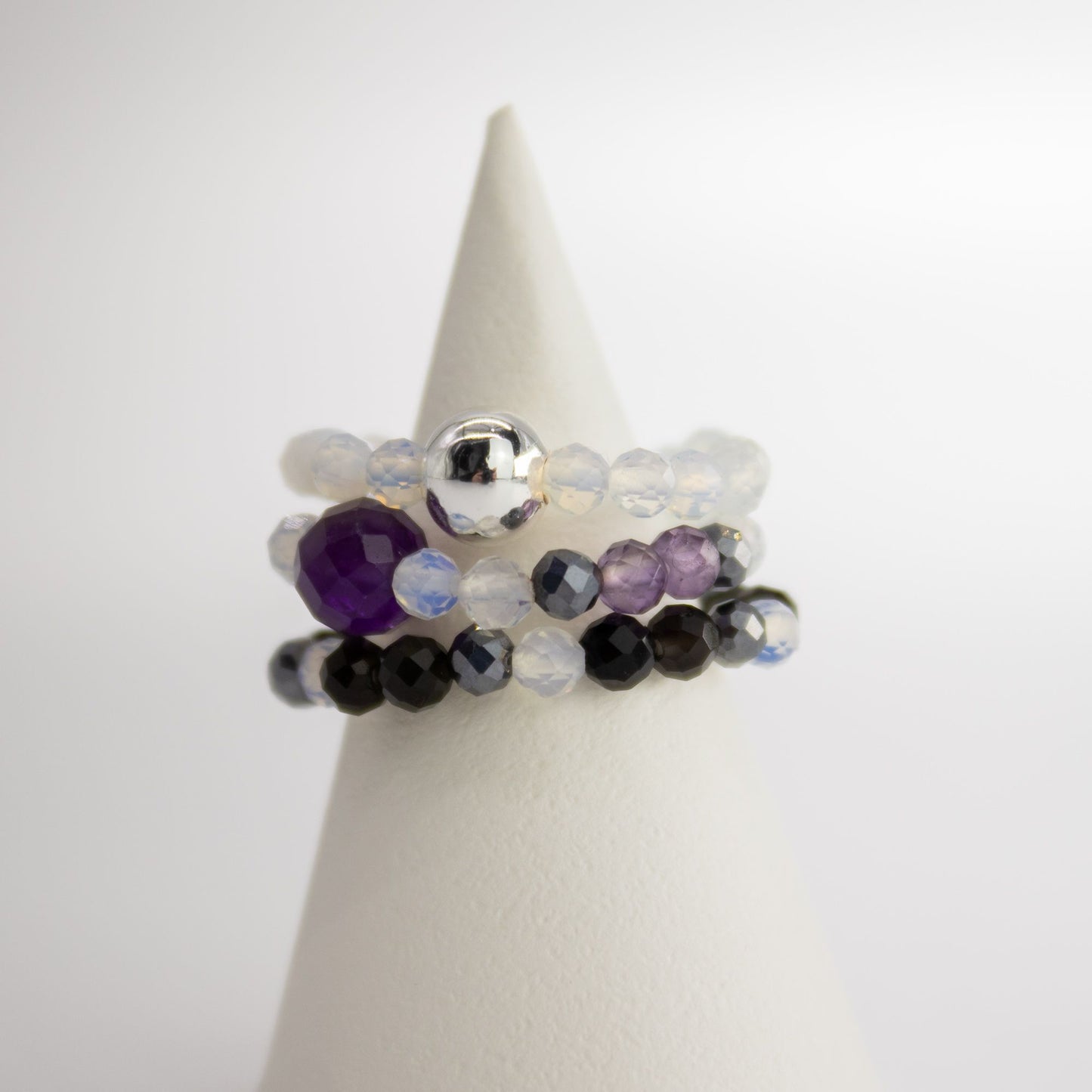 Gemstone Ring Set - Full Moon