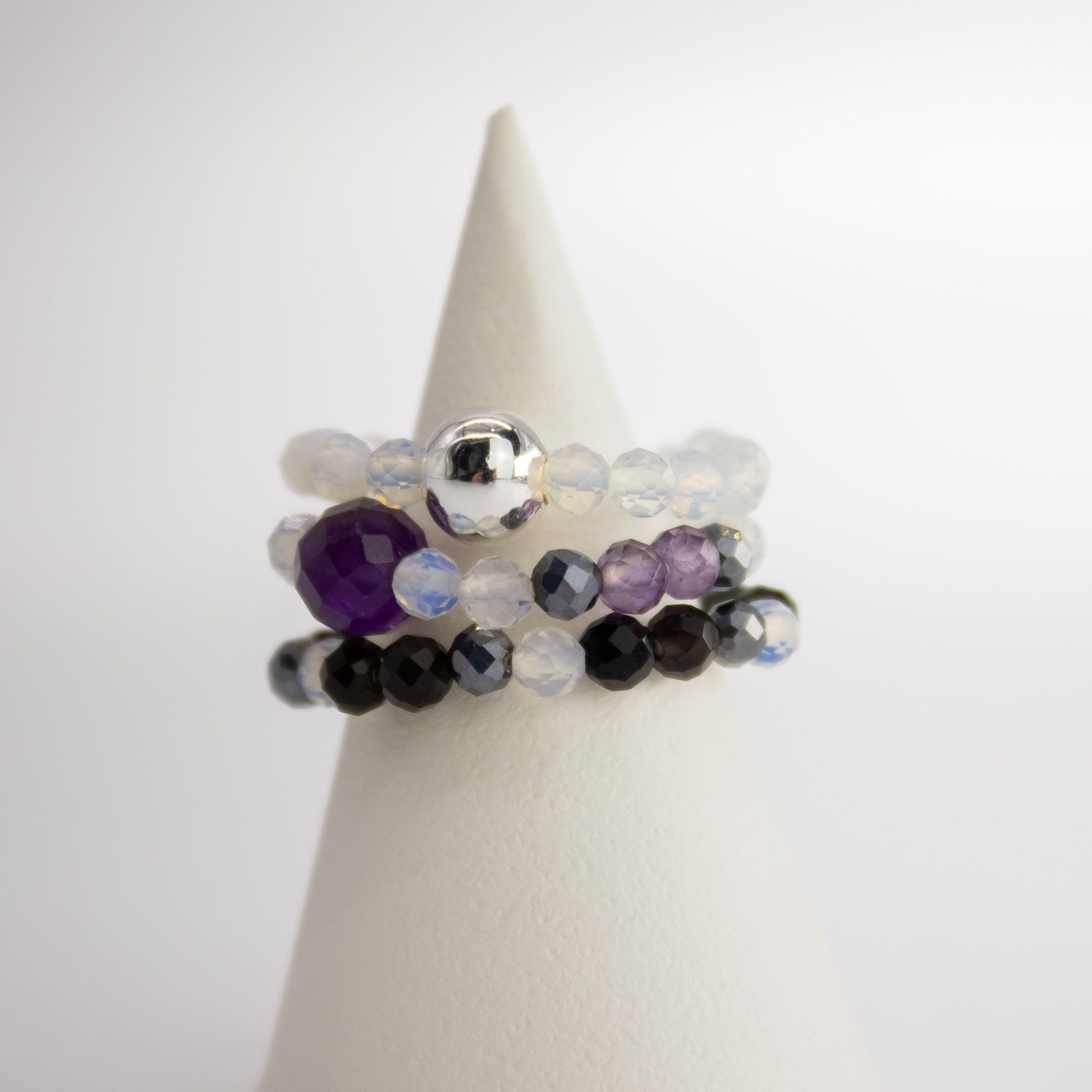 Gemstone Ring Set - Full Moon