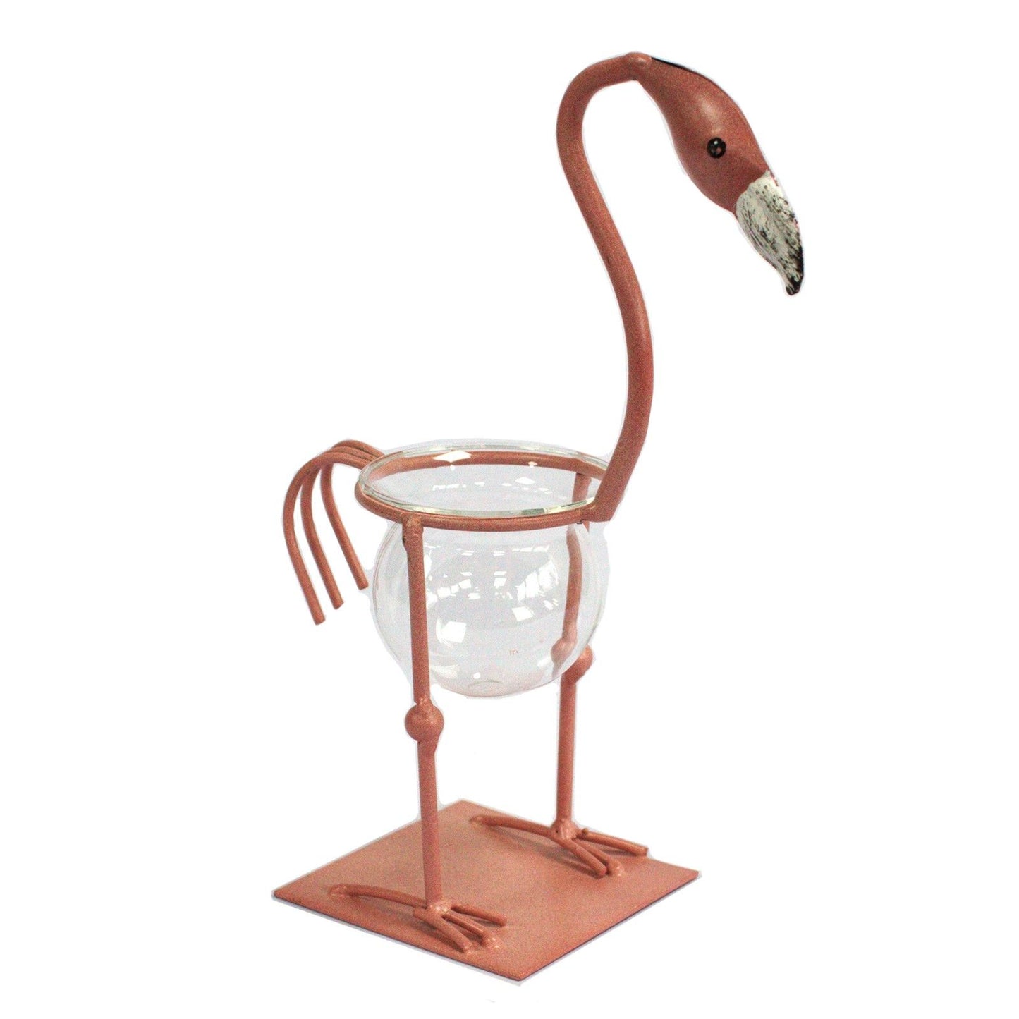 Pink Metal Flamingo 2