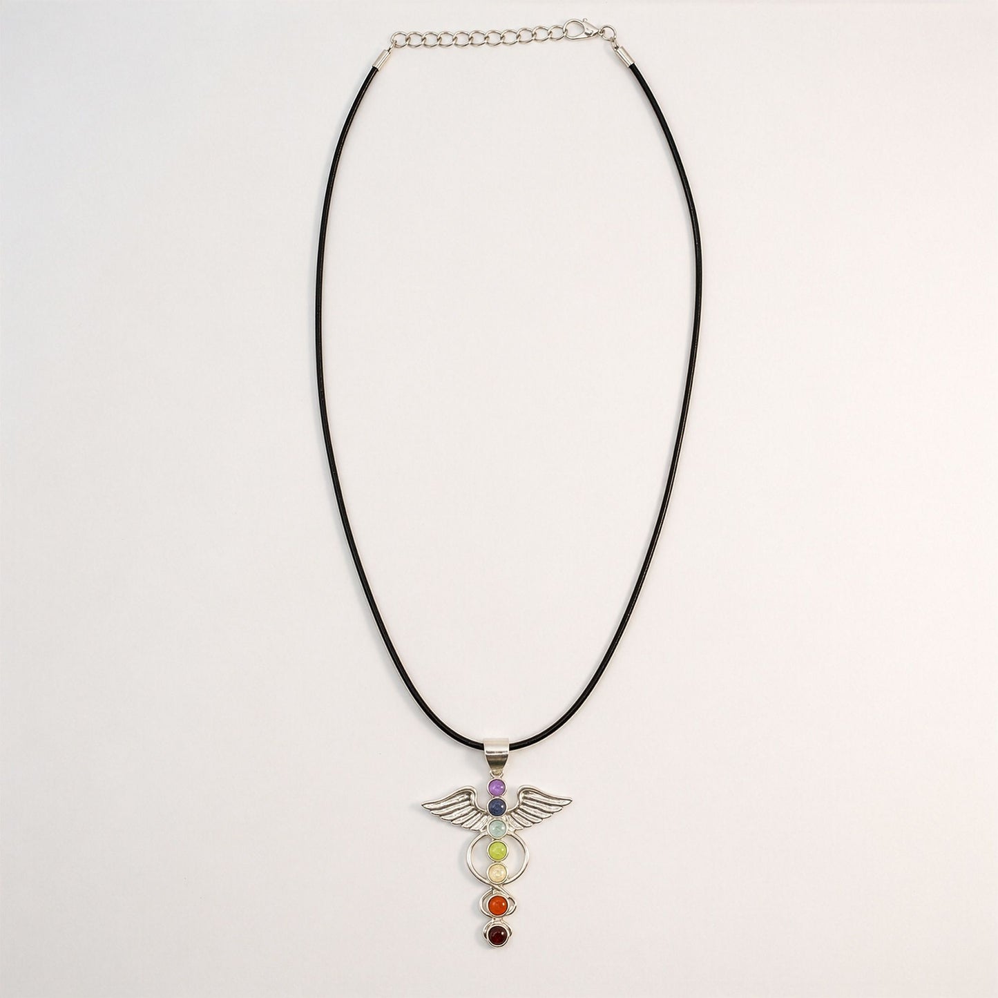 Silver Plated (45cm Cord)- Angel Chakra
