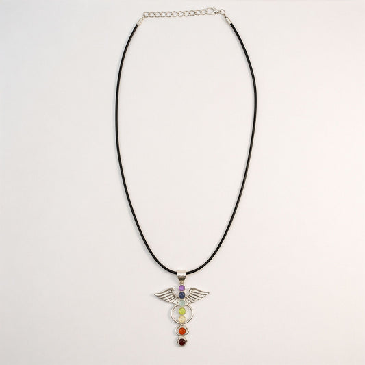 Silver Plated (45cm Cord)- Angel Chakra