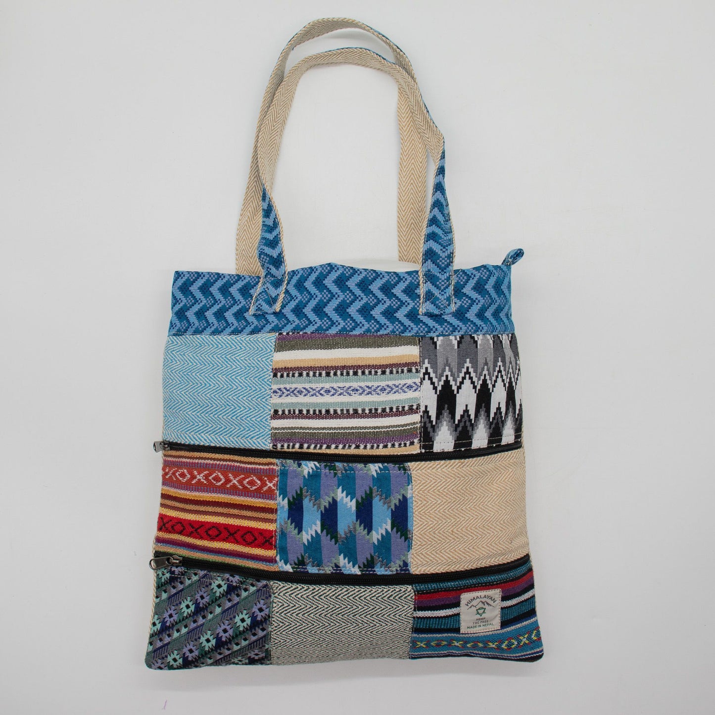 Patchwork Kathmandu Tote Bag - Dhaka Design