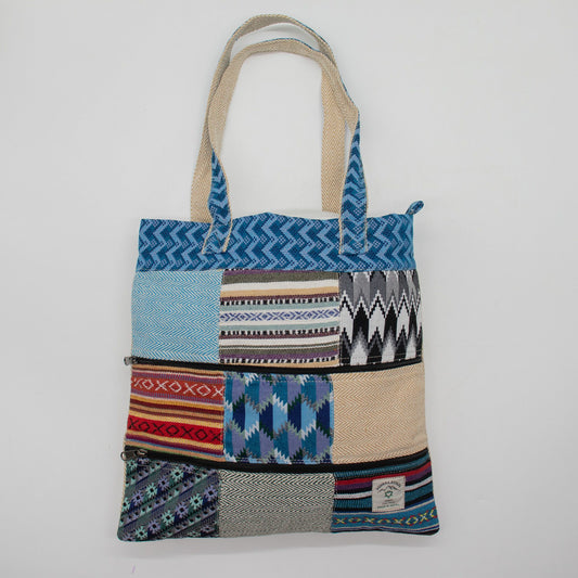 Patchwork Kathmandu Tote Bag - Dhaka Design