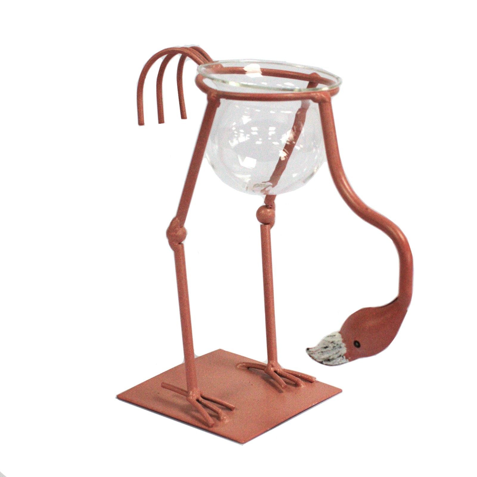 Pink Metal Flamingo 3