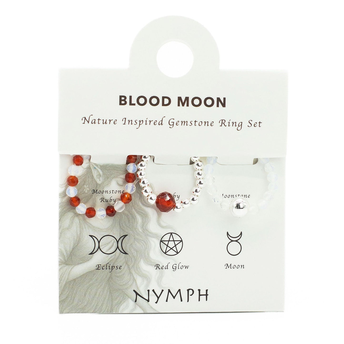Gemstone Ring Set - Blood Moon