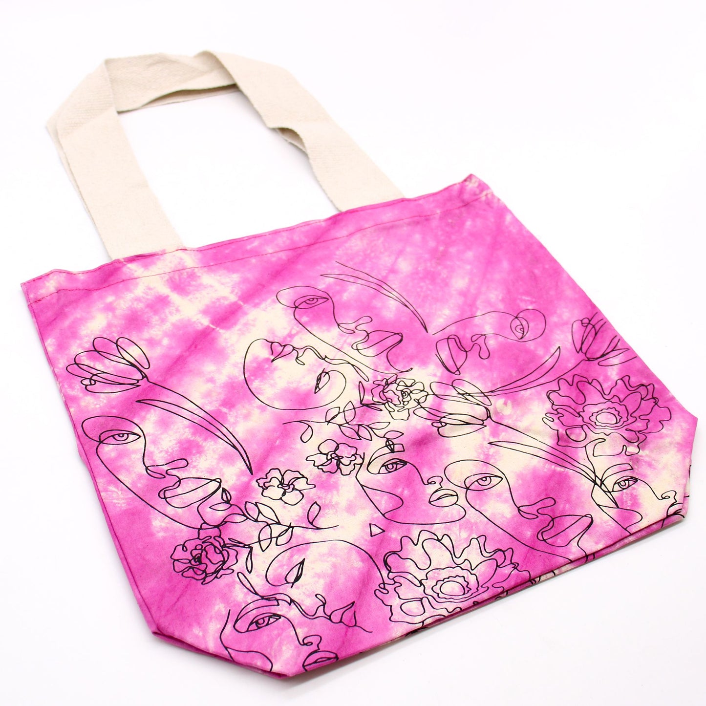 Tye-Dye Cotton Bag (6oz) - 38x42x12cm - Pretty Face - Magento -Handle