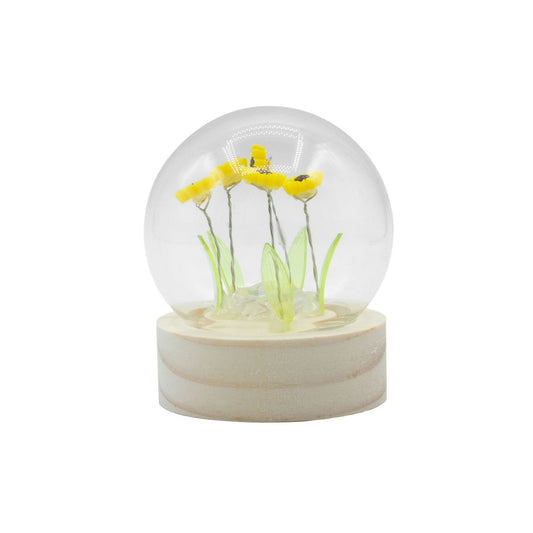 Floral Glow Garden Dome - 5 Sunflowers - LED Battery