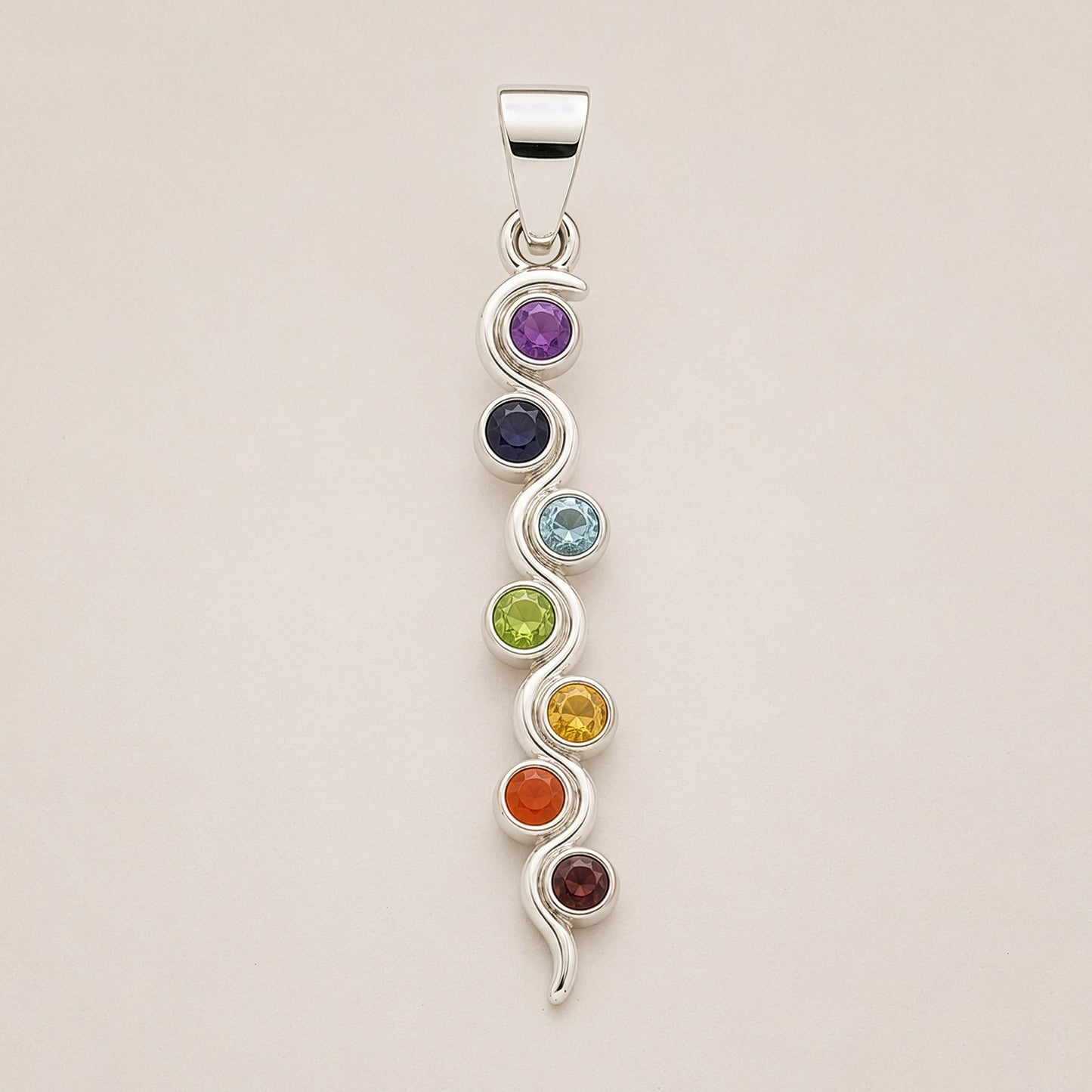 Silver Plated (45cm Cord)- Snake Chakra