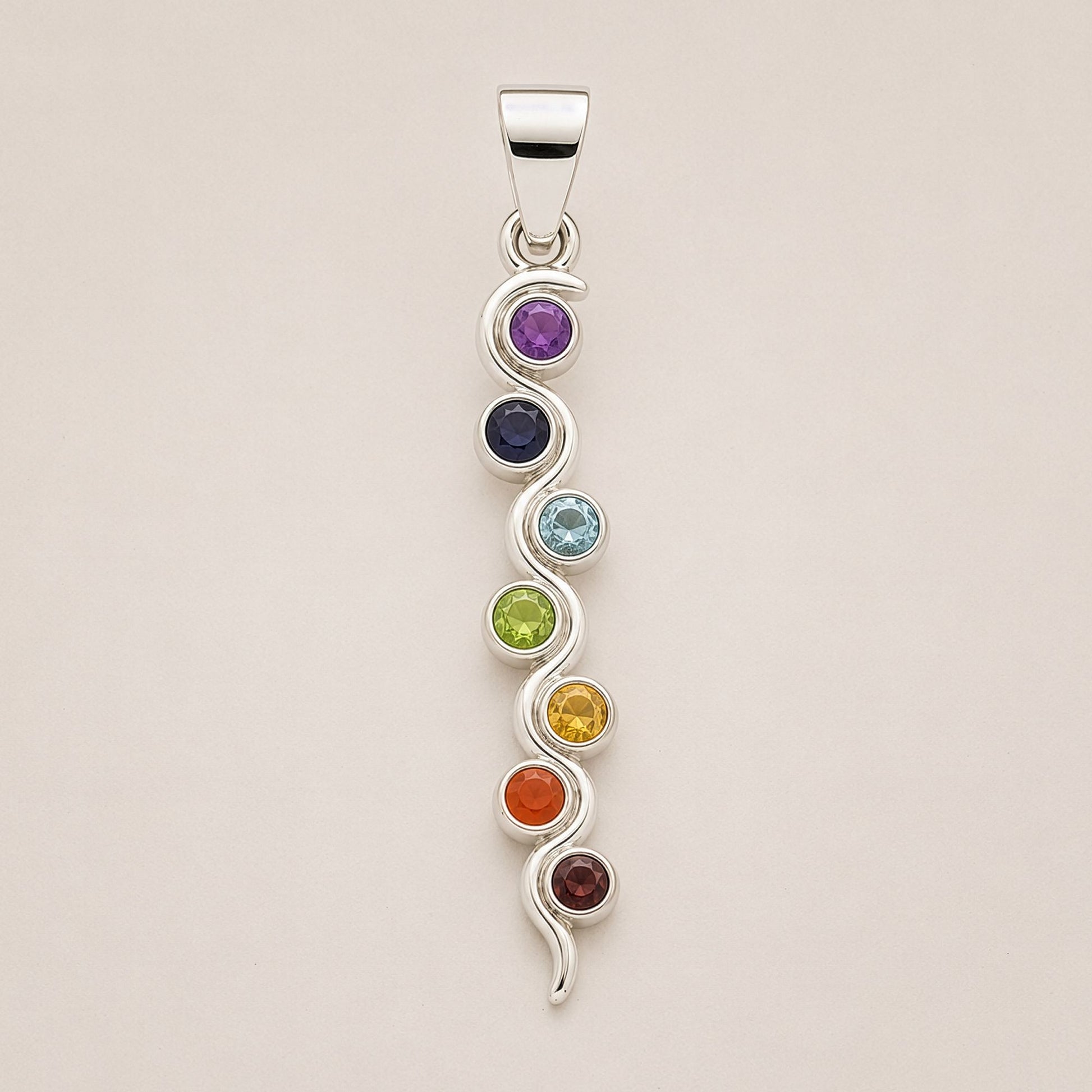 Silver Plated (45cm Cord)- Snake Chakra