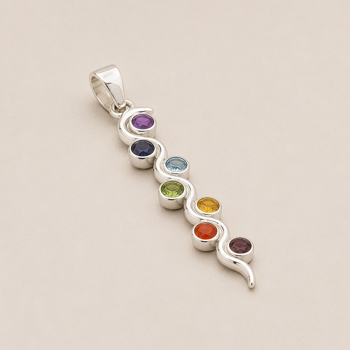 Silver Plated (45cm Cord)- Snake Chakra
