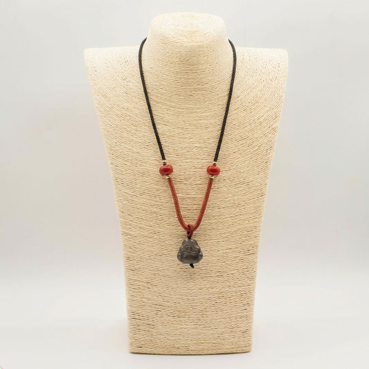 Cool Gemstone Pendants - Sliver Obsidian Buddha