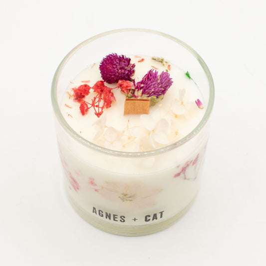 Agnes + Cat Botanical Soy Wax Candle - Roses of Sawrey