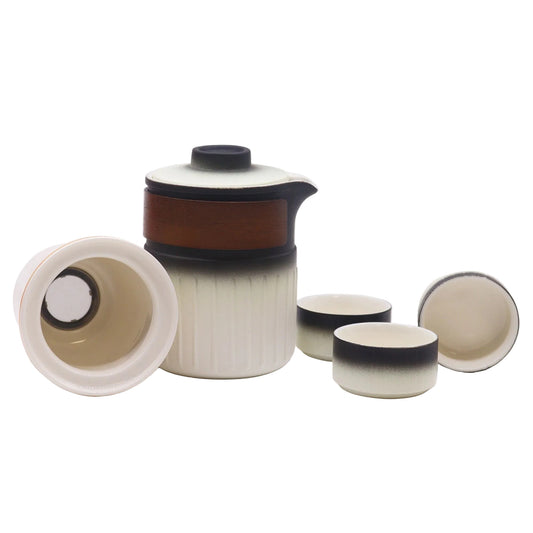 Travel Ceramic Teapot Set - Three Friends - Travel Pack