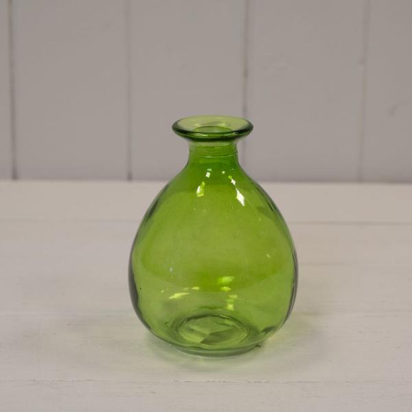 Emerald Green Glass Bud Vase