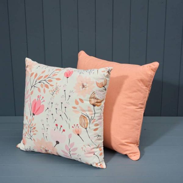 Washable Cotton Printed Cushion with Filling 45x45cm