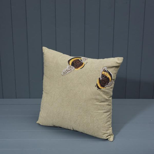 Washable Cotton Embroidered Cushion w8ith Filling 45x45cm Weight-559g
