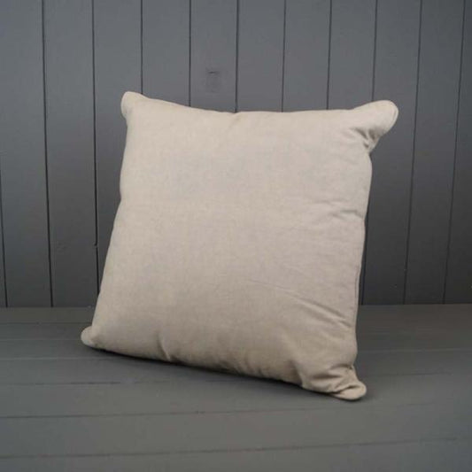 Washable Cotton Plain Cushion with Filling 45x45cm