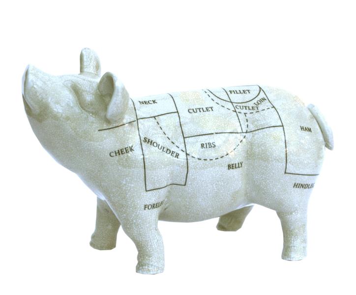 Ceramic Pig Ornament 32cm