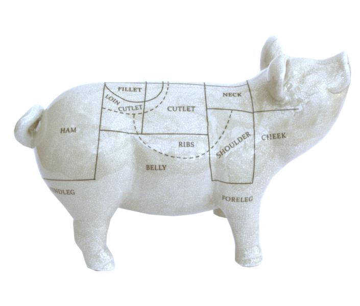 Ceramic Pig Ornament  32cm