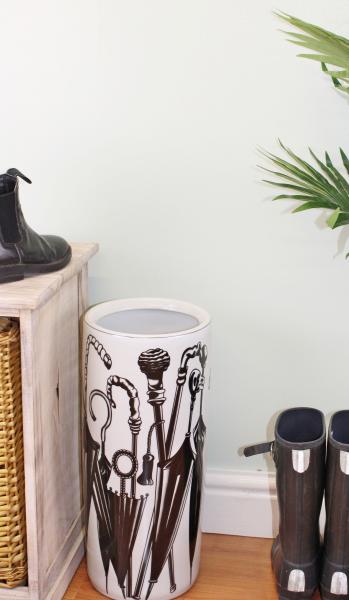 Umbrella Stand  Black & White Umbrella Design